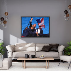 Fight! Fight! Fight! - Donald Trump, Hand-painted Oil Painting Artwork, World Famous Paintings