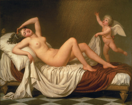 Danaë and the Shower of Gold Oil Painting Reproduction (Adolf Ulrik Wertmüller, 1787)