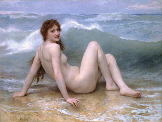 The Wave Oil Painting Reproduction (William-Adolphe Bouguereau, 1896)