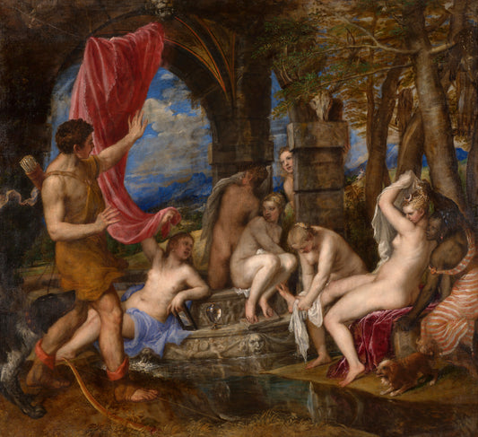 Diana and Actaeon Oil Painting Reproduction (Titian, 1556–1559)