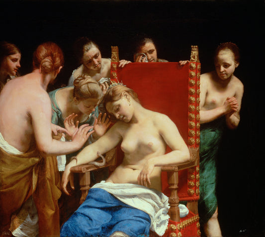 The Death of Cleopatra Oil Painting Reproduction (Guido Cagnacci, 1658)